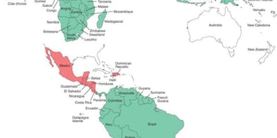 Карта на Белиз малария 