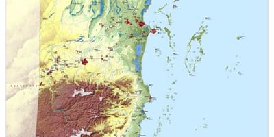 Топографическая Карта Белиз