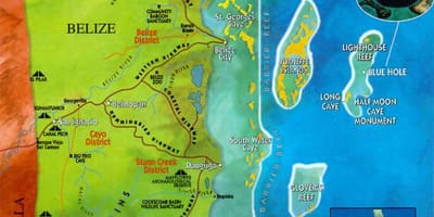 Карта на зоологическата градина на Белиз 