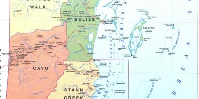 Белиз Белиз Сити на картата