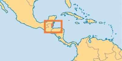 Местоположение на Белиз върху картата на света